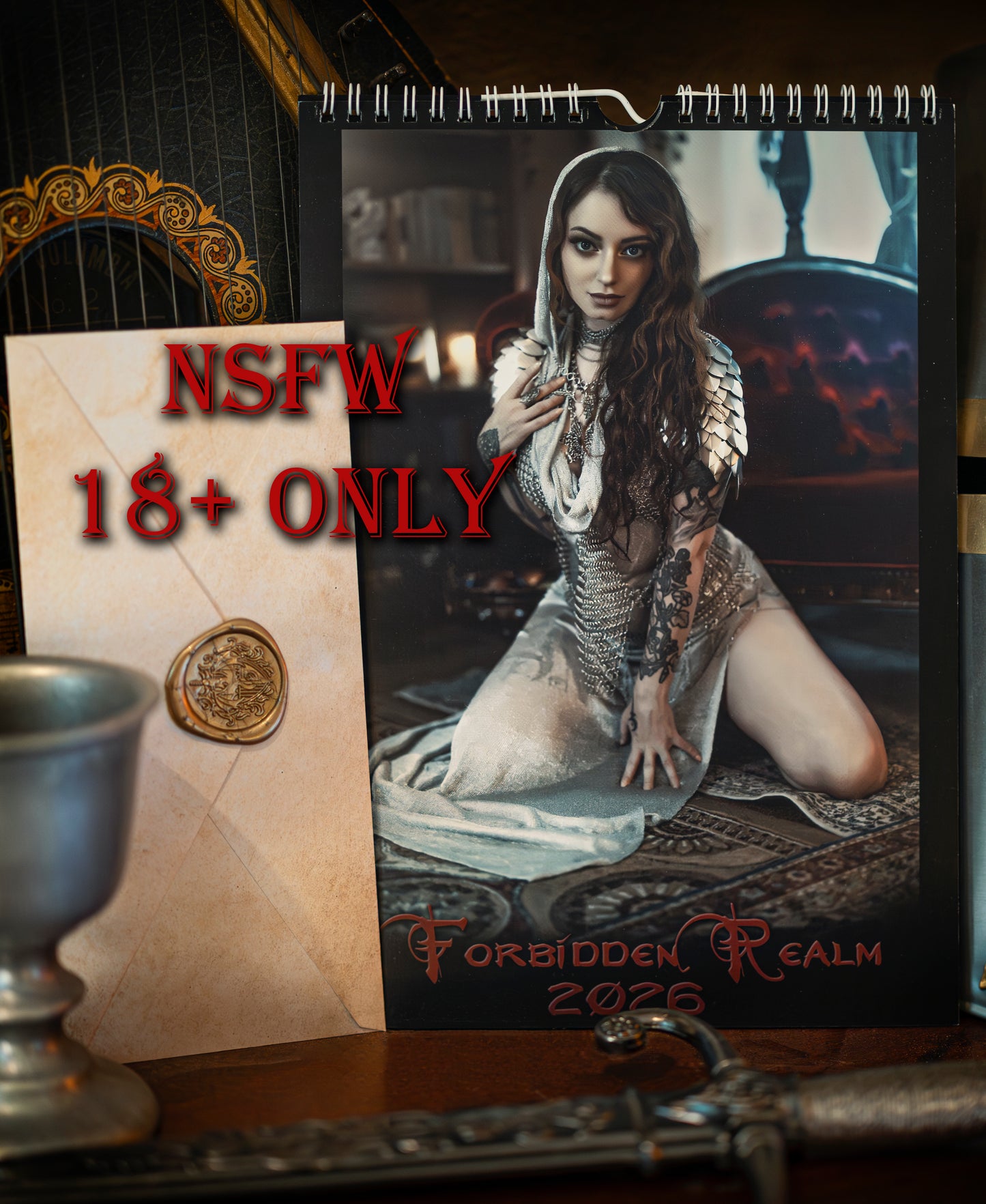 2026 Fantasy Calendar - Forbidden Realm - Standard wall size